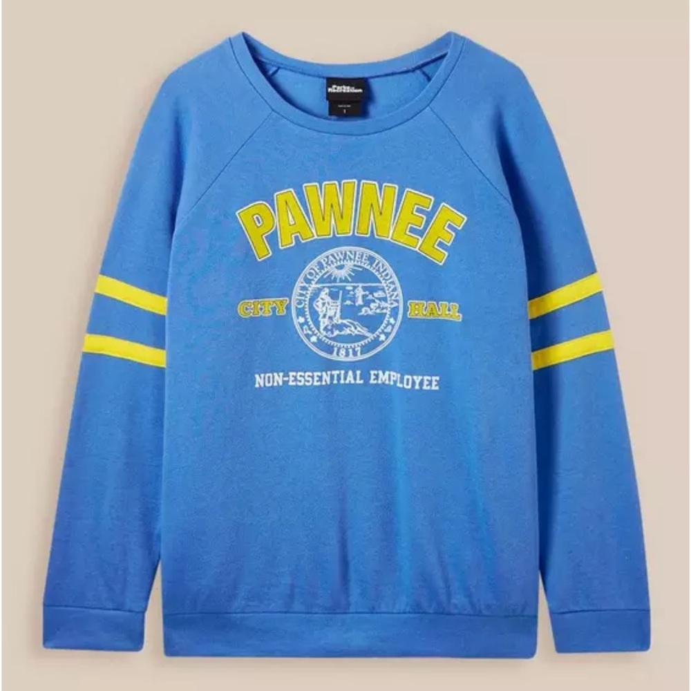 Torrid Universal Parks & Recreation Classic Fit Cozy Fleece Crew Neck Sweatshirt